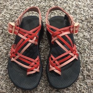 Women’s orange red Strap Chacos Sandals